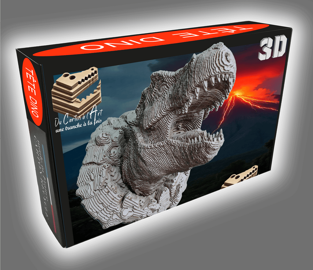 Tête de Dinosaure CART vue de profil