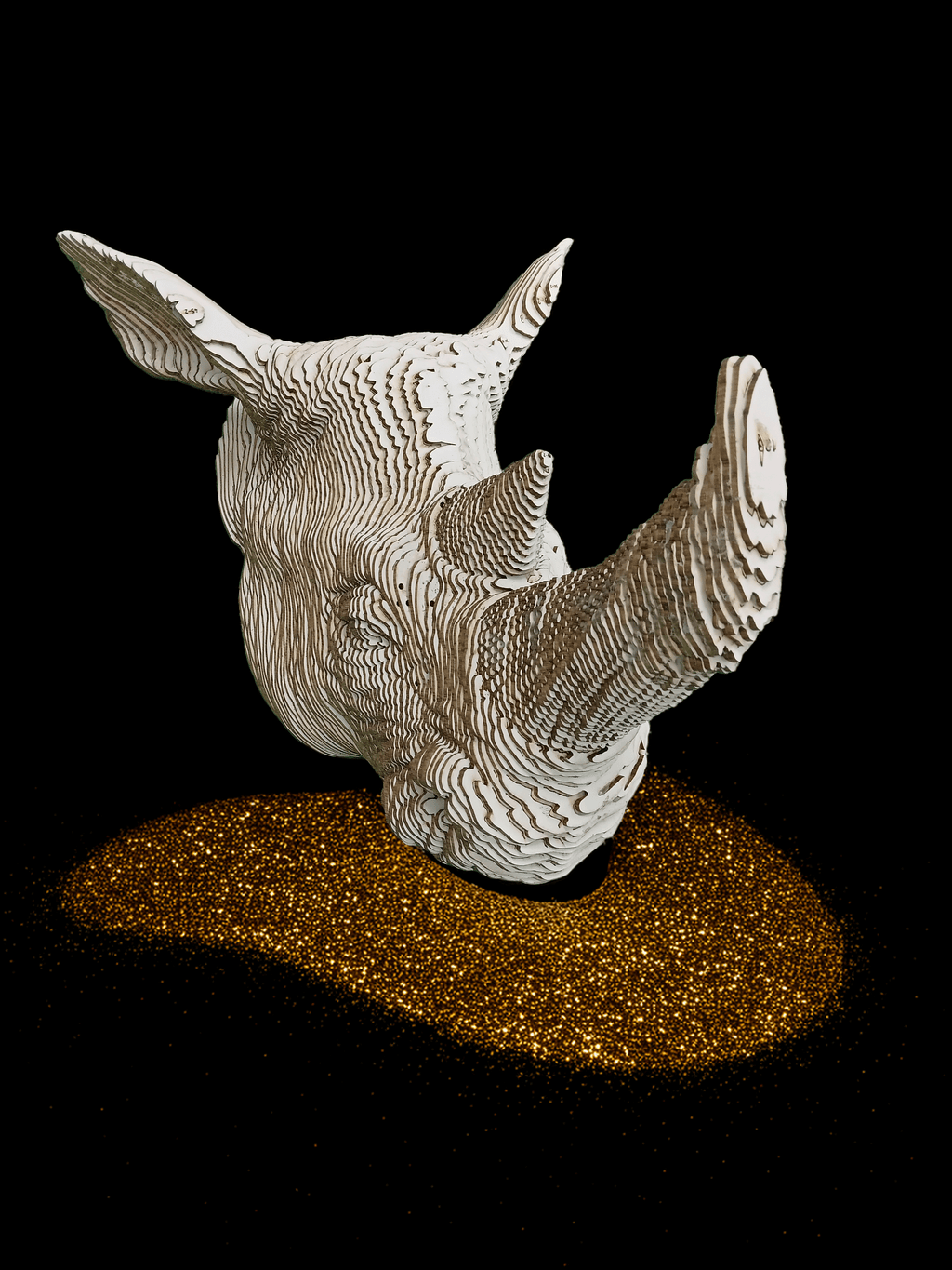 Détail des facettes de la Tête de Rhinocéros CART