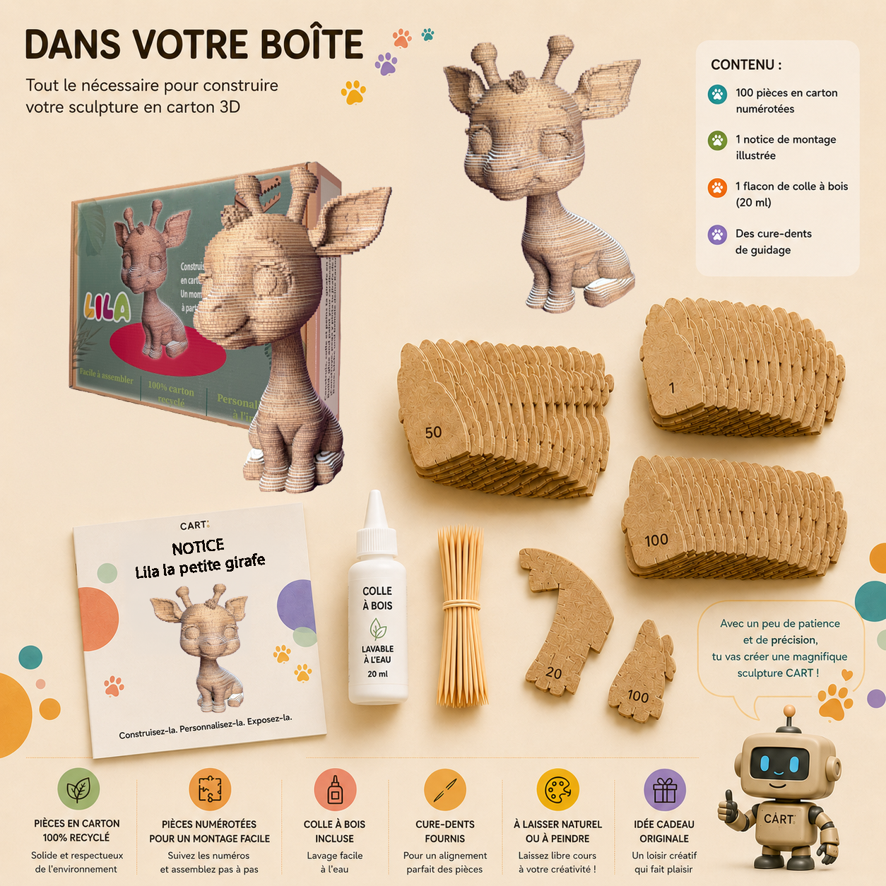 Lila le Bébé Girafe
